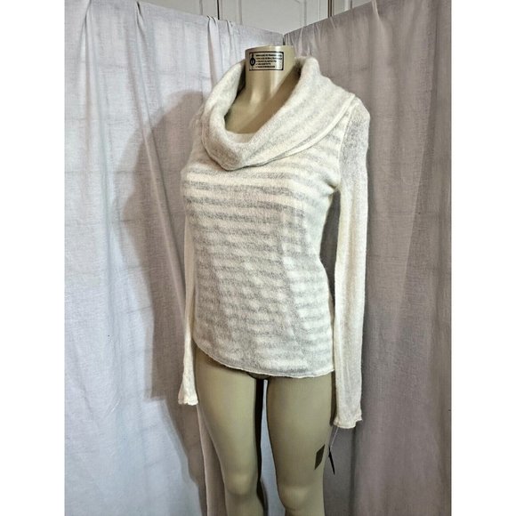 Anthropologie Moth Cowl Neck Double Layer Sweater Alpaca Wool Blend Size S #1438 - Picture 2 of 16